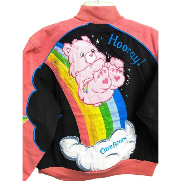 Care Bears Nascar Rainbow Jacket Girls Youth Size XL Vintage - Picture 4 of 9